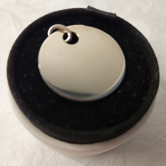 silver coin love language pendant - Picture 2 of 8